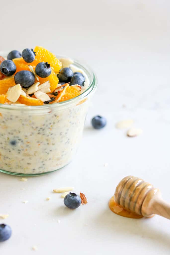 Blueberry Orange Overnight Oats | Clean Eats & Treats