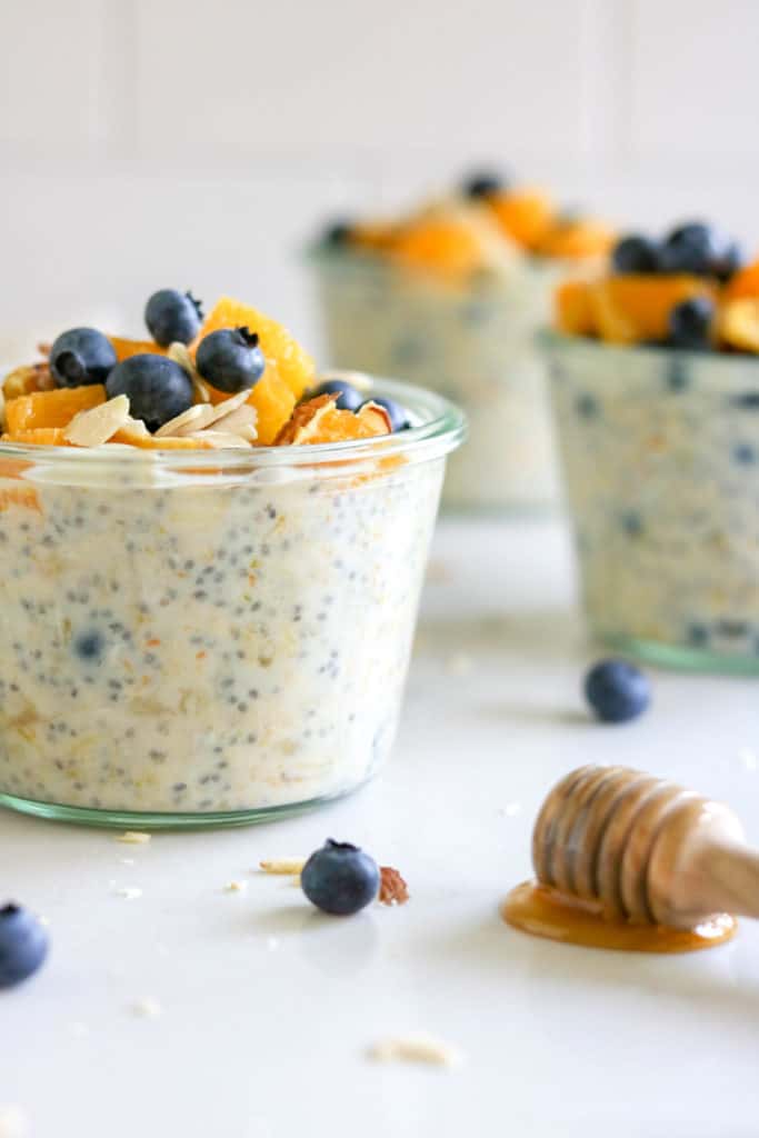 Blueberry Orange Overnight Oats | Clean Eats & Treats