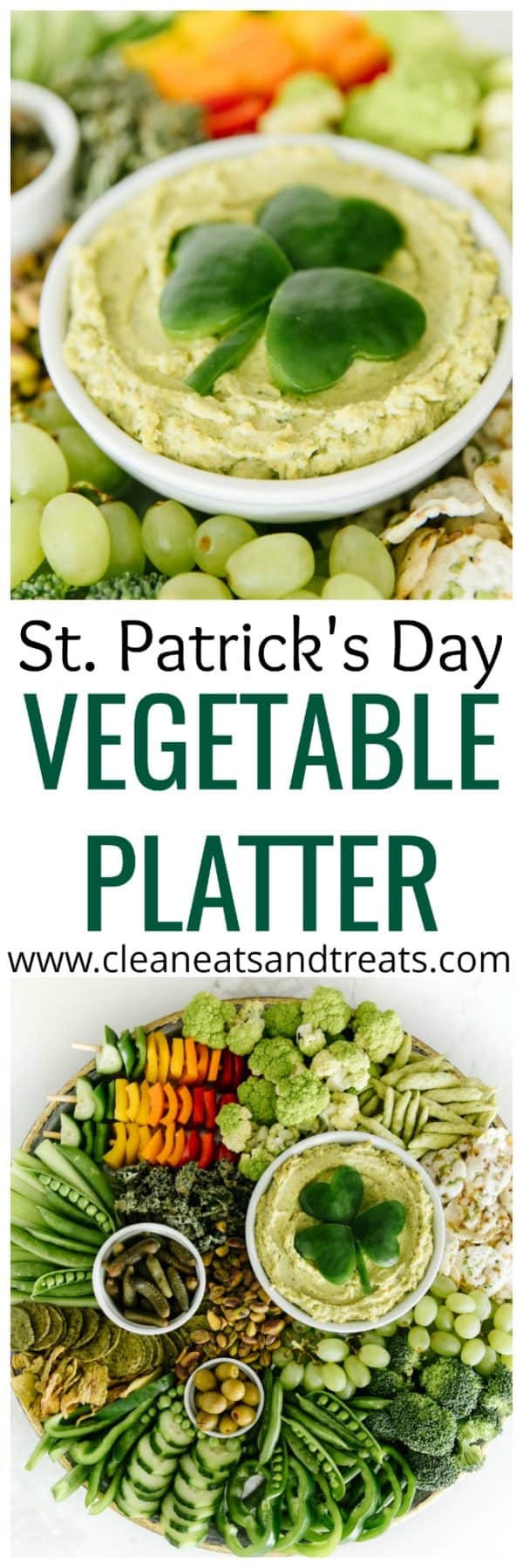 Clean Green Snack Platter with Pesto Hummus | Clean Eats & Treats